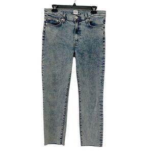 Edwin Bree Jeans Lightwash Women’s Sz 30 Frayed Ankle Cropped
